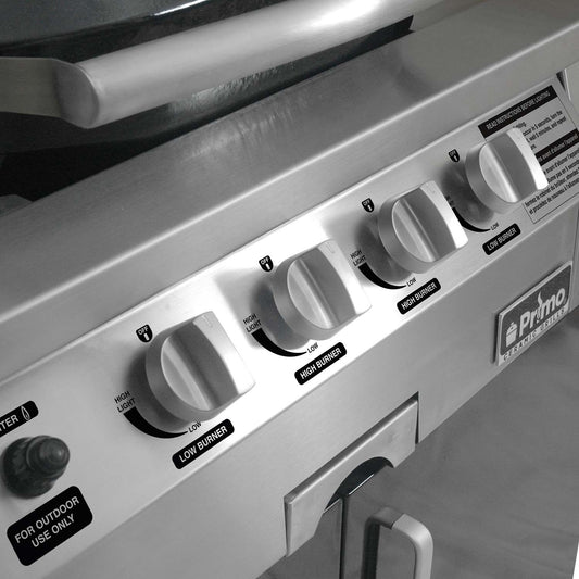 Primo Oval G420 36-Inch Ceramic Built-In Kamado Gas Grill