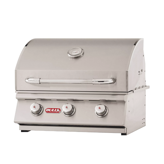 Bull Grills 24-Inch Steer 3-Burner Stainless Steel Built-In Gas Grill (69008/9)