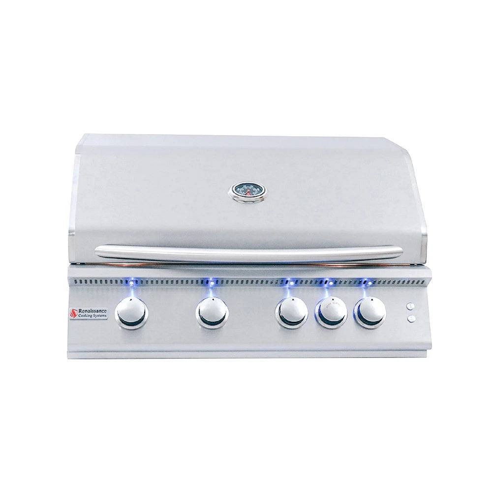 RCS Premier Series 32" Built-In Gas Grill with Rear Infrared Burner