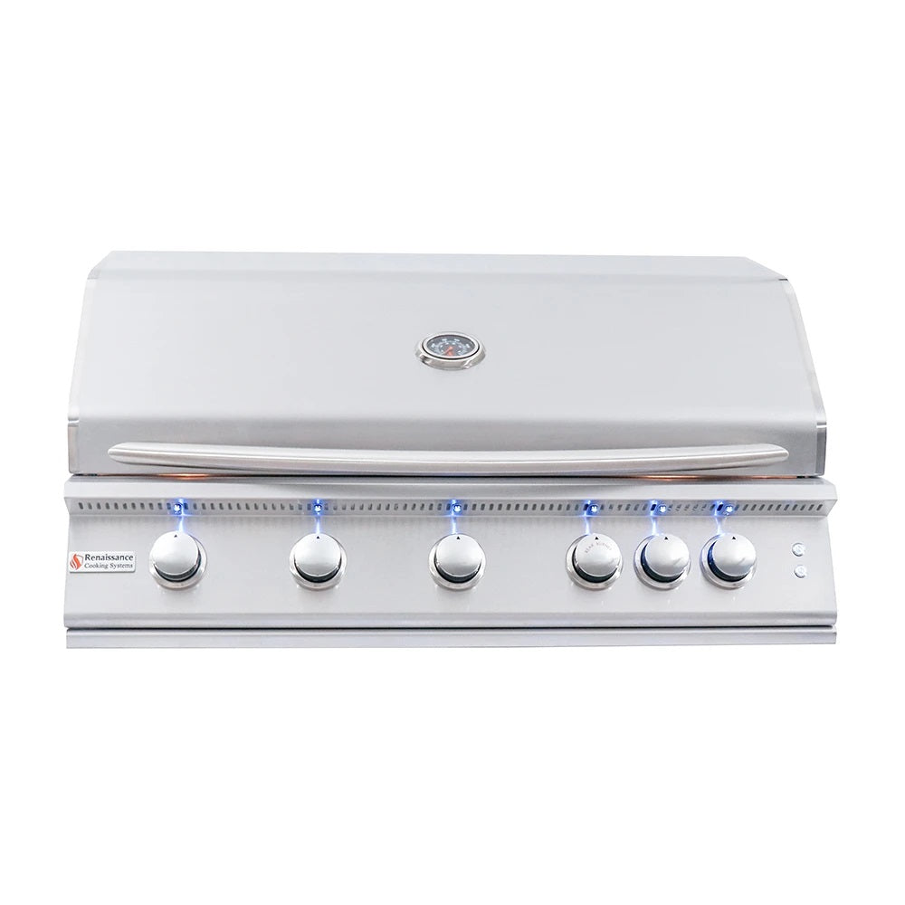 RCS Premier Series 40" Built-In Gas Grill with Rear Infrared Burner