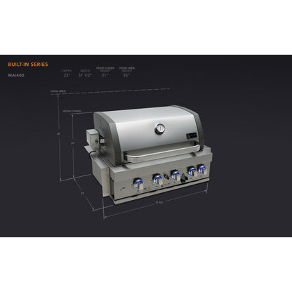 Mont Alpi 400 Built-In Gas Grill - MABI400